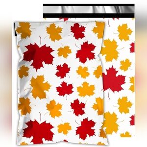 Fall Leaves Self Sealing Poly Mailer Bags 10 X 13- 10 ct